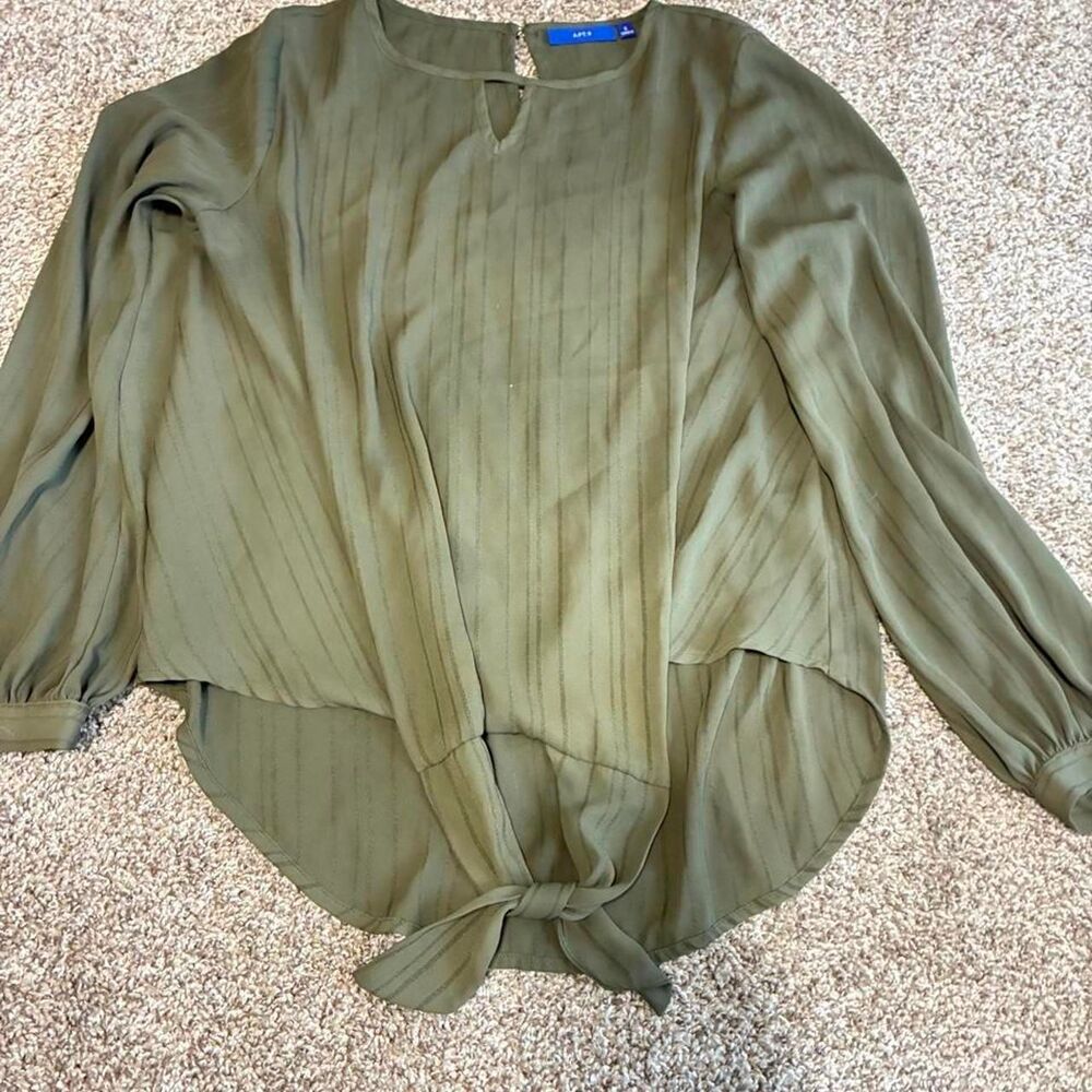Apt-9 Women's Green and Khaki Blouse